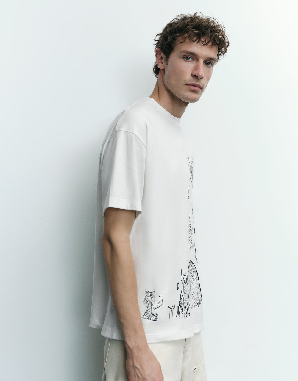 Printed Crew Neck T-Shirt