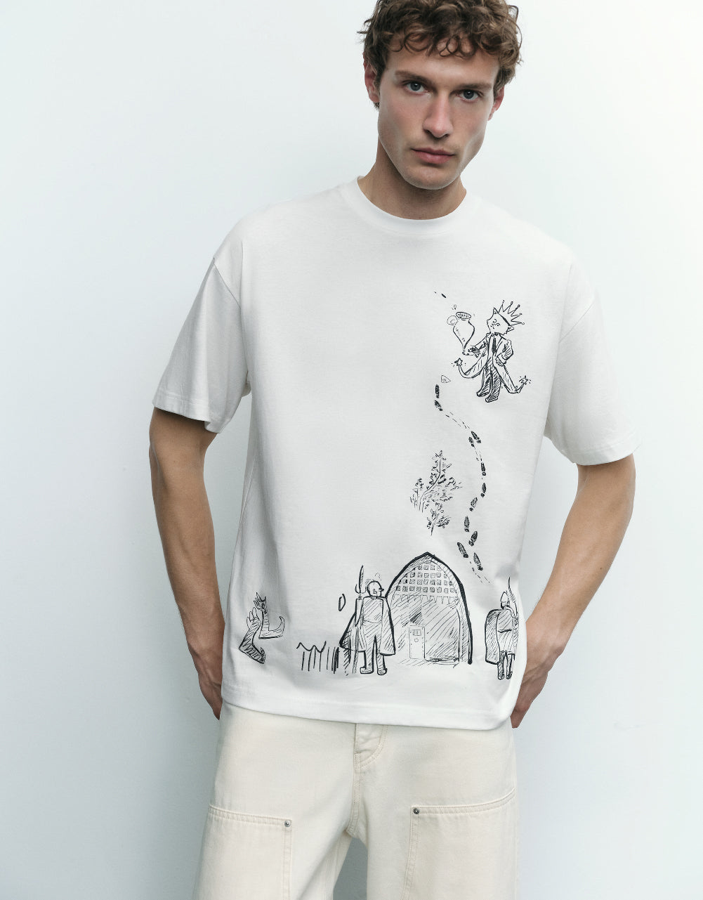 Printed Crew Neck T-Shirt