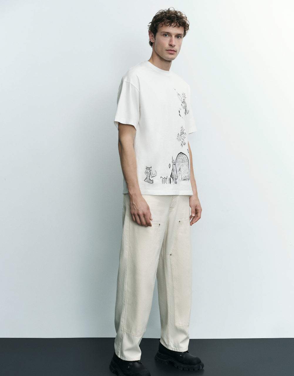 Printed Crew Neck T-Shirt