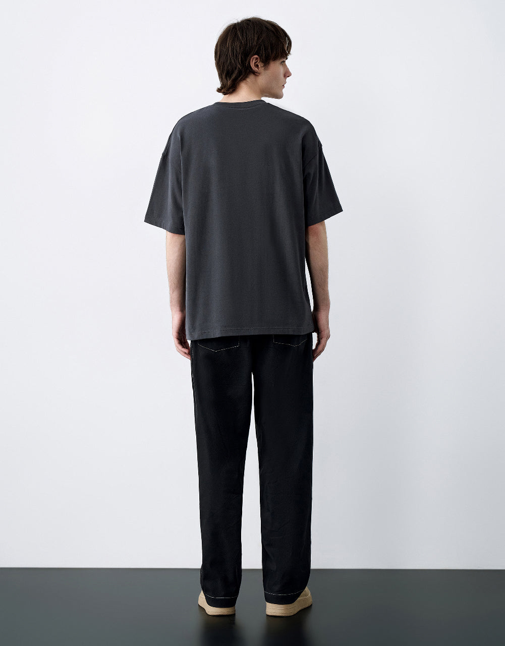 Human Face Printed Crew Neck T-Shirt