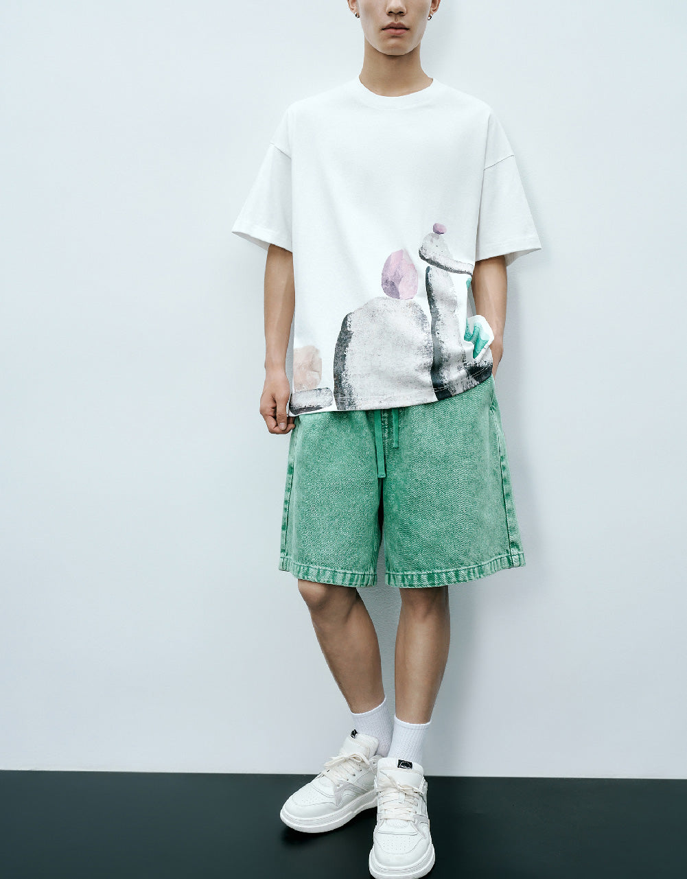 Stones Printed Crew Neck T-Shirt