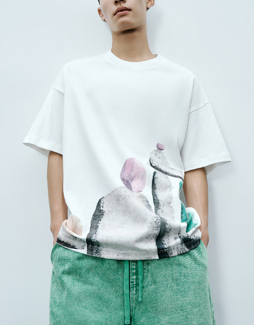 Stones Printed Crew Neck T-Shirt