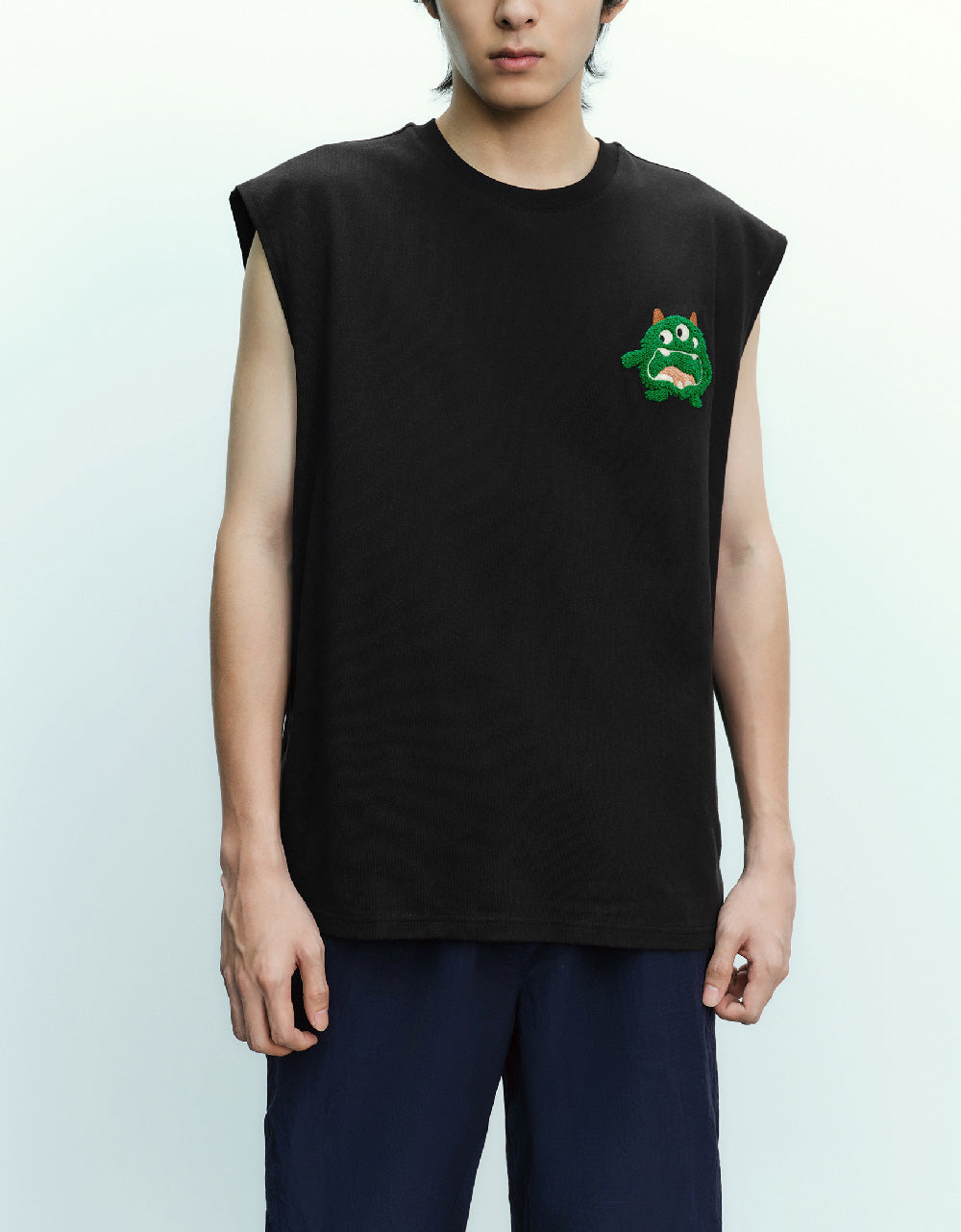 Crew Neck Loose Tank Top
