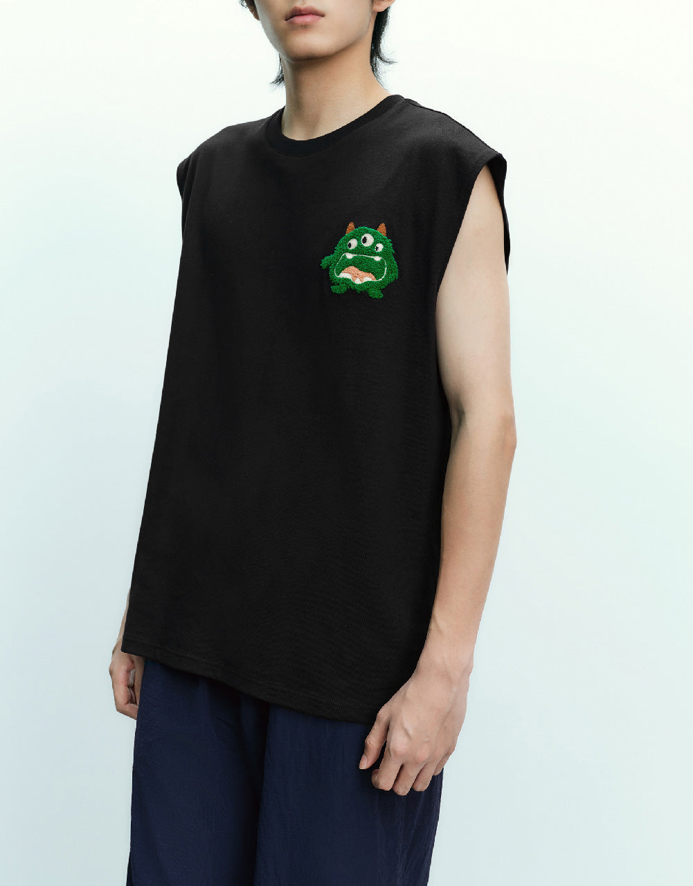 Crew Neck Loose Tank Top