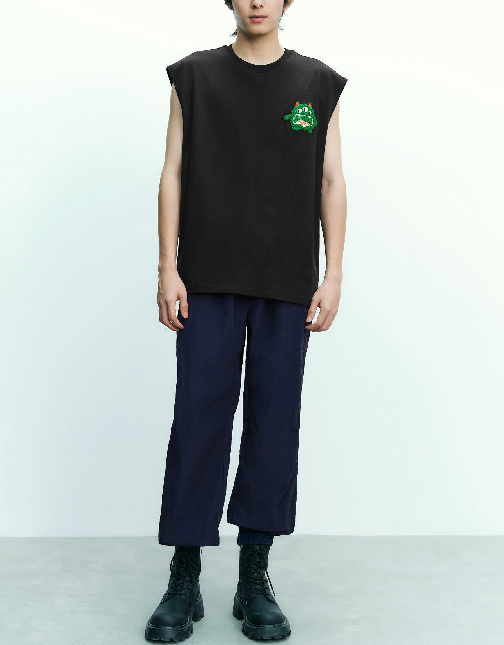 Crew Neck Loose Tank Top