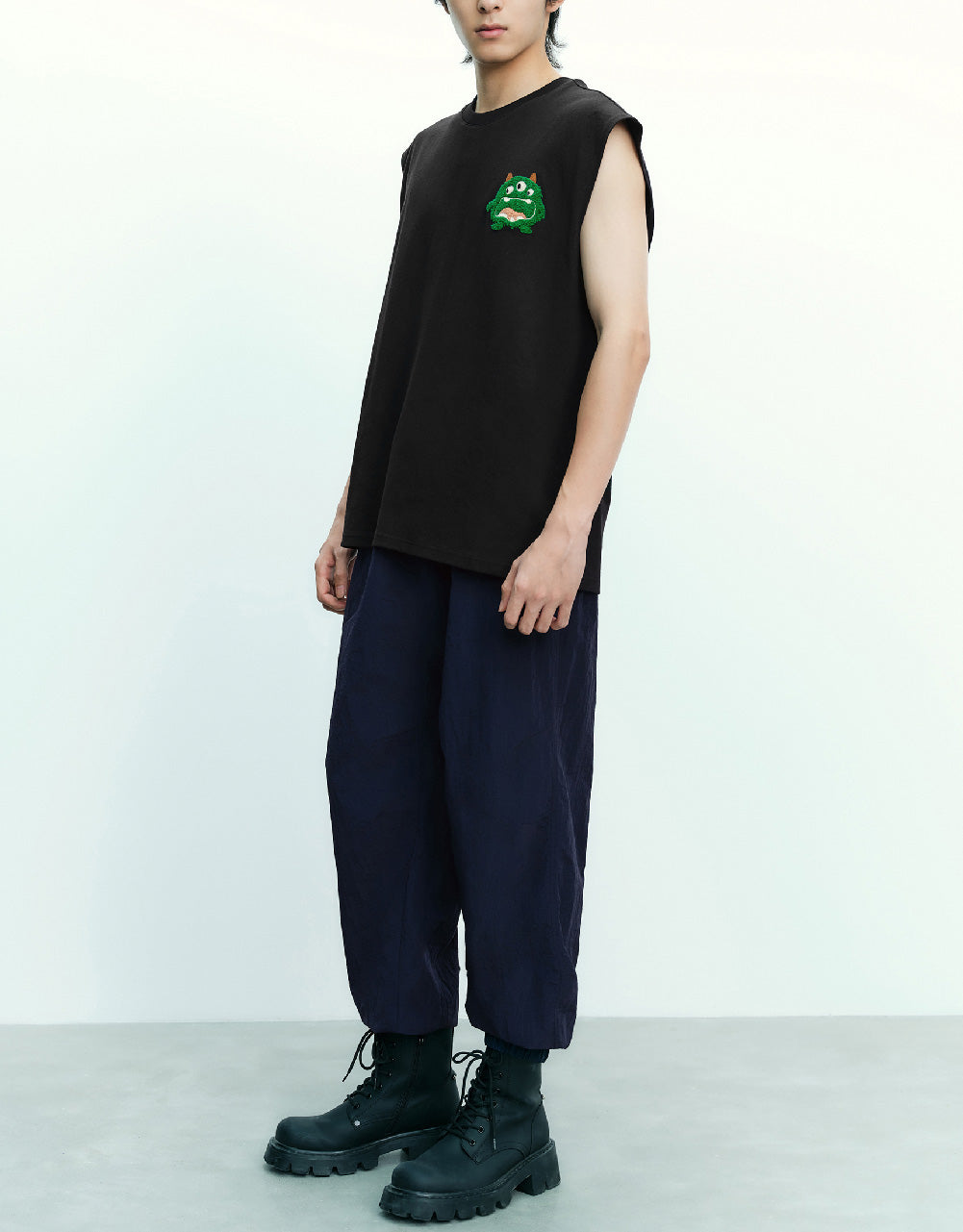 Crew Neck Loose Tank Top