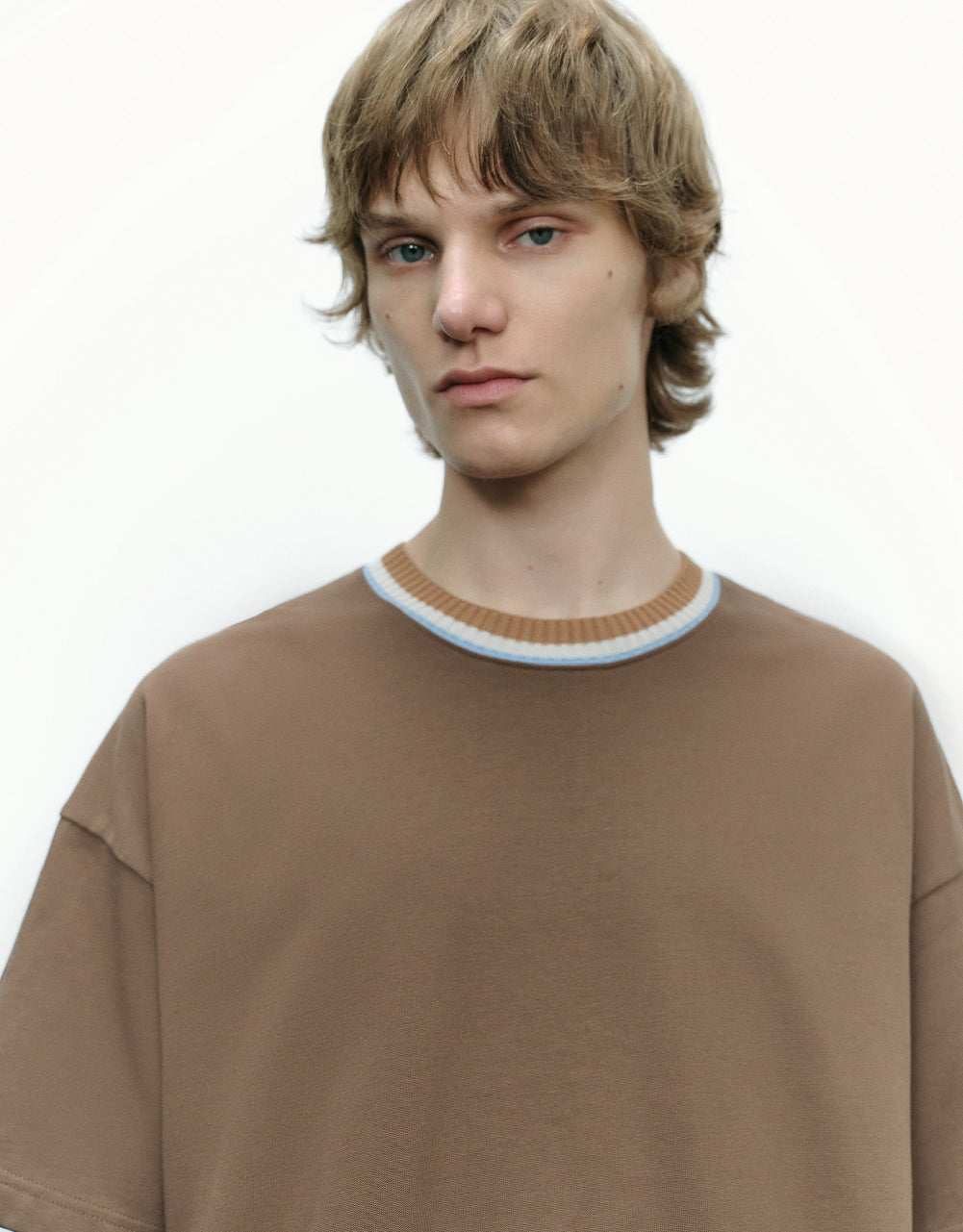 Knitted Crew Neck T-Shirt