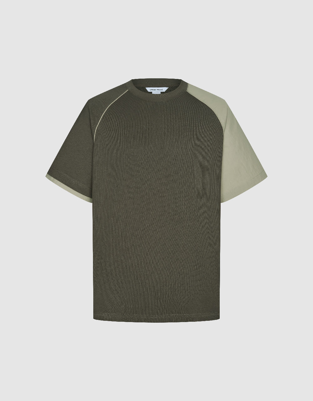 Two Toned Crew Neck Loose T-Shirt