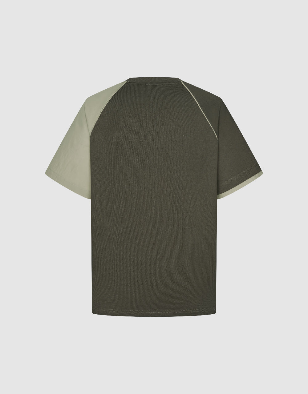 Two Toned Crew Neck Loose T-Shirt