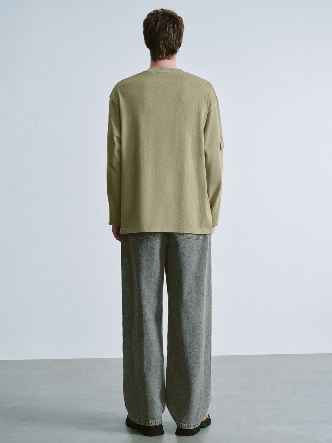 Crew Neck Striaght T-Shirt