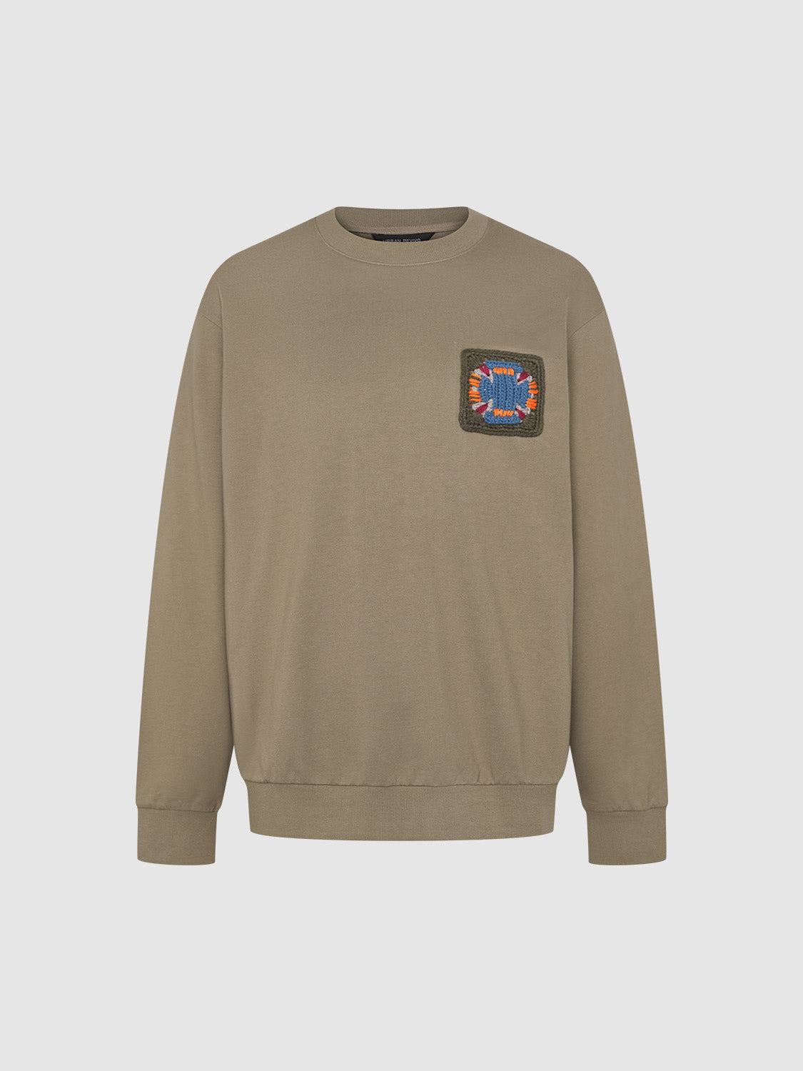 Printed Crew Neck Loose Sweatshirt