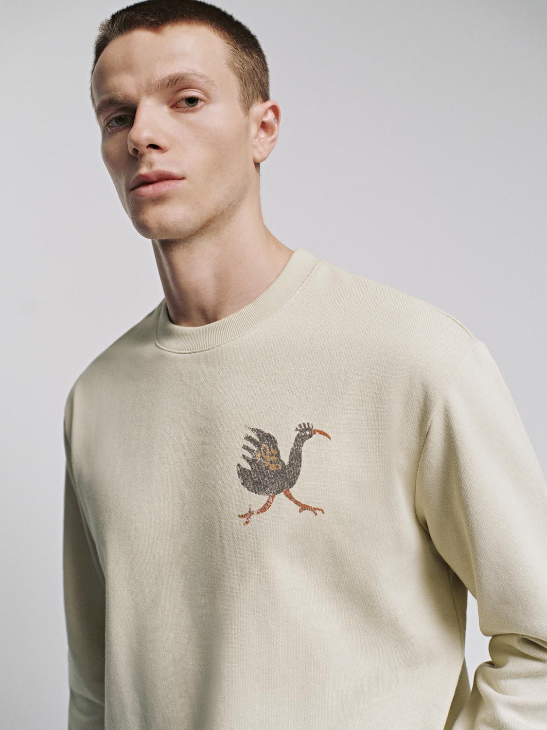 Printed Patch Detail Sweatshirts