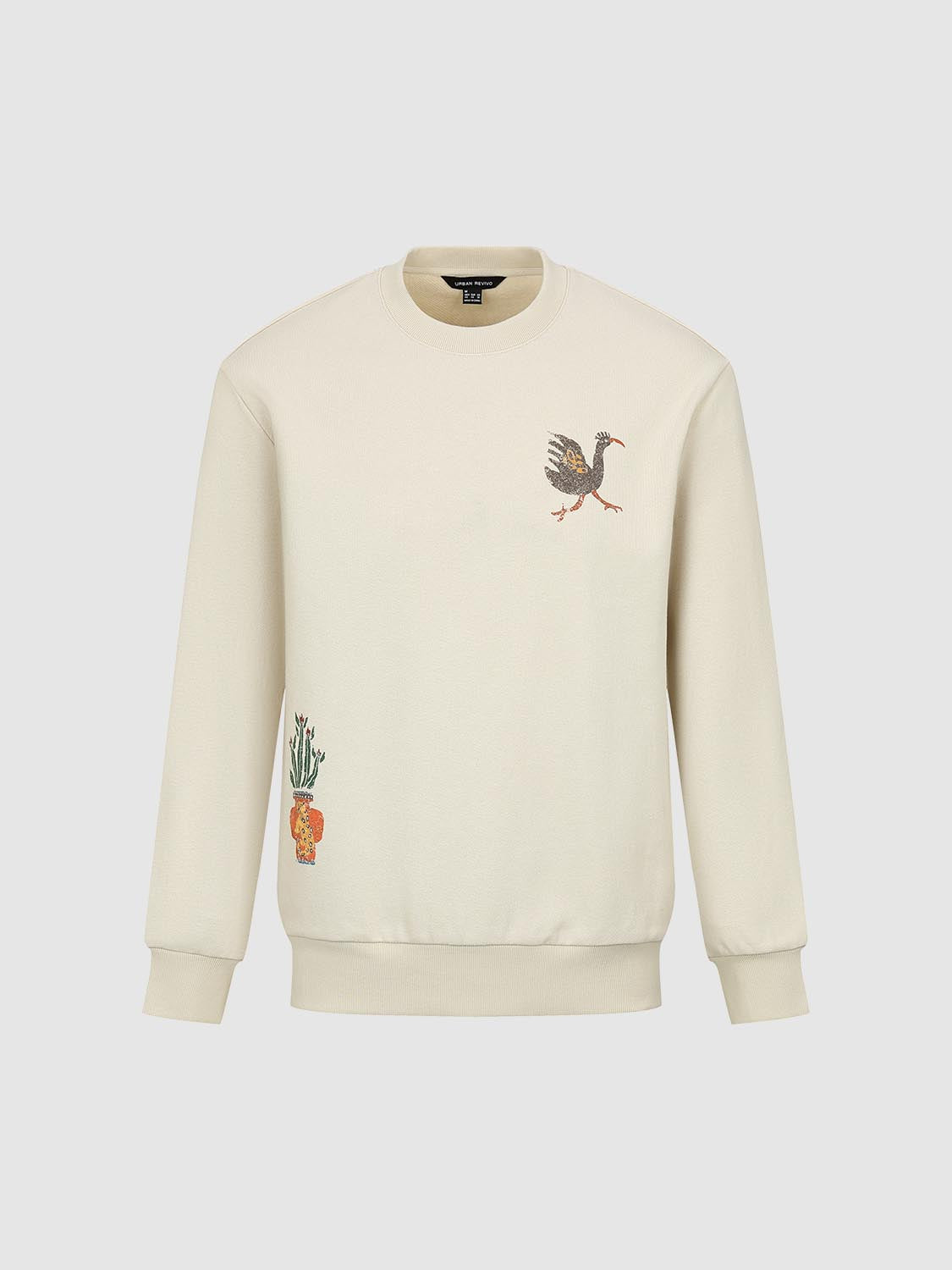 Printed Patch Detail Sweatshirts