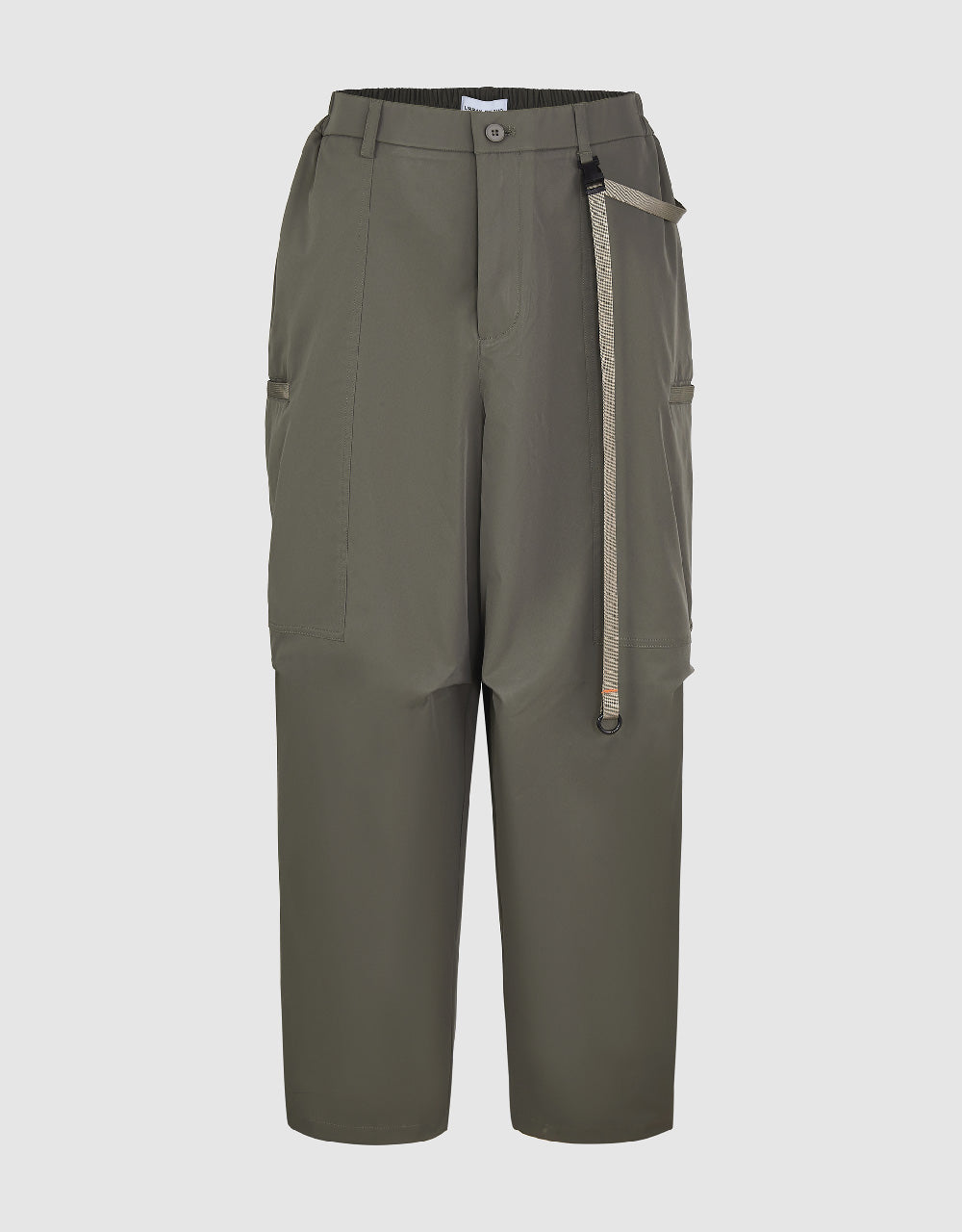 Woven Straight Pants With Pockets
