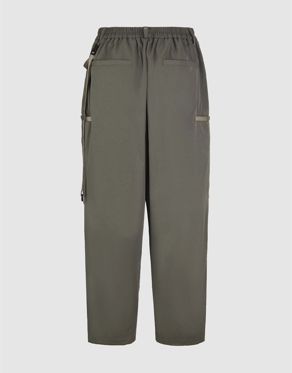 Woven Straight Pants With Pockets