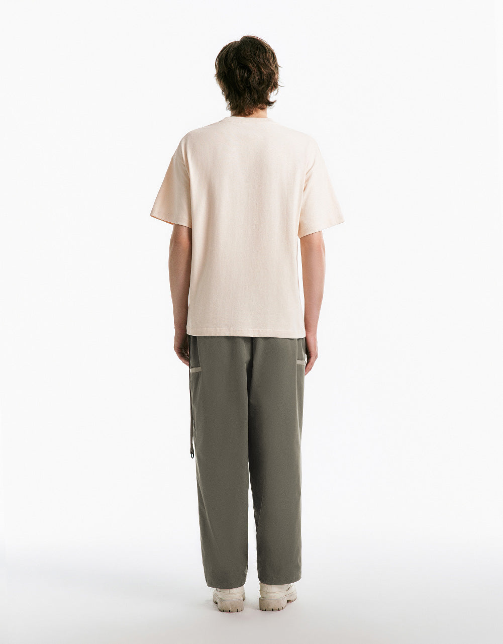 Woven Straight Pants With Pockets