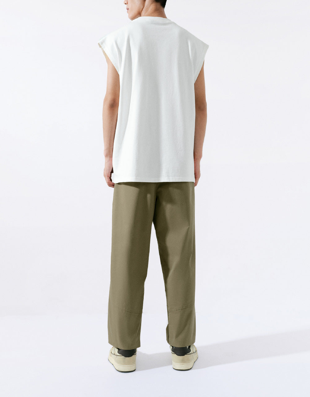 Straight Pants With Belt