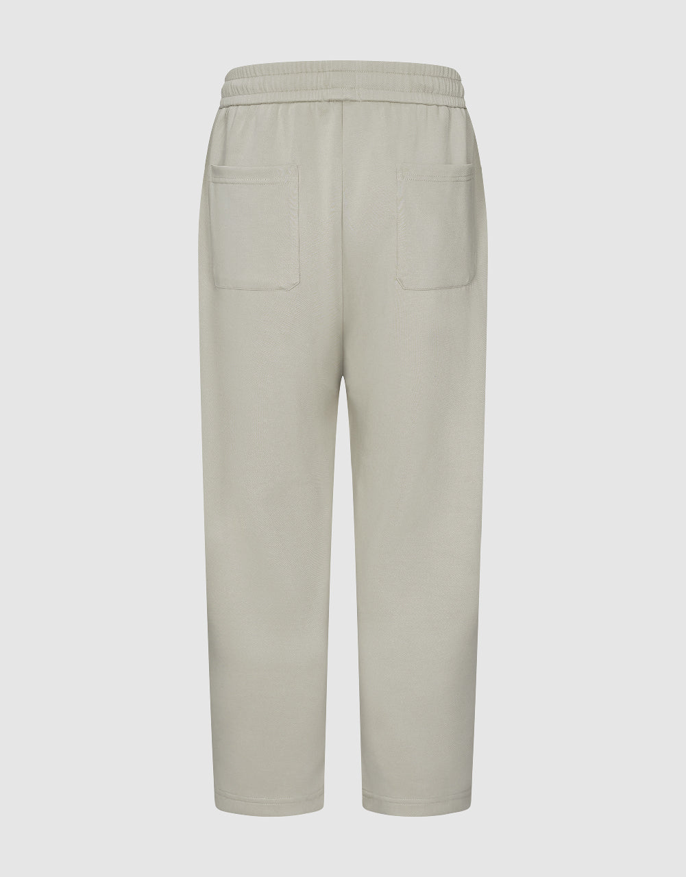 Drawstring Waist Knitted Straight Pants