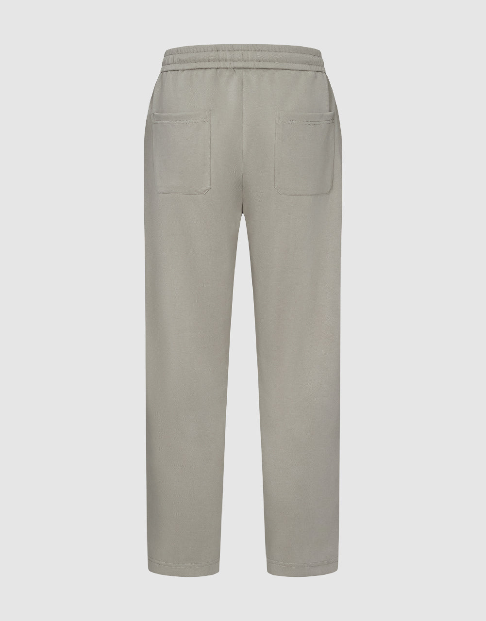 Drawstring Waist Knitted Straight Pants