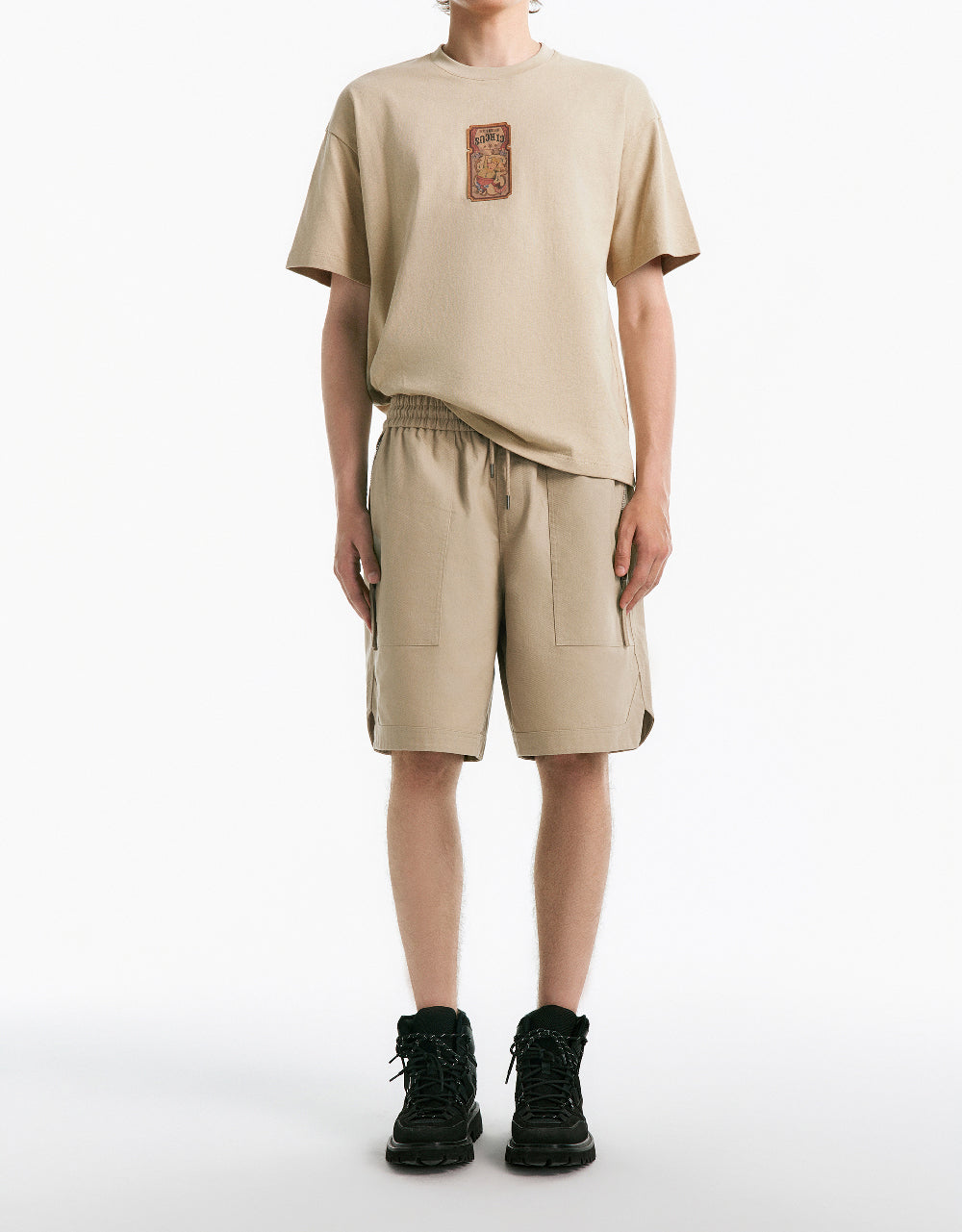 Drawstring Waist Shorts