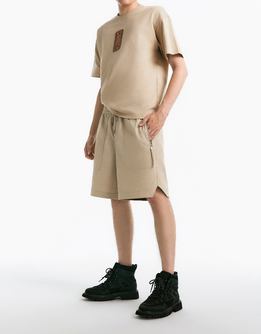Drawstring Waist Shorts