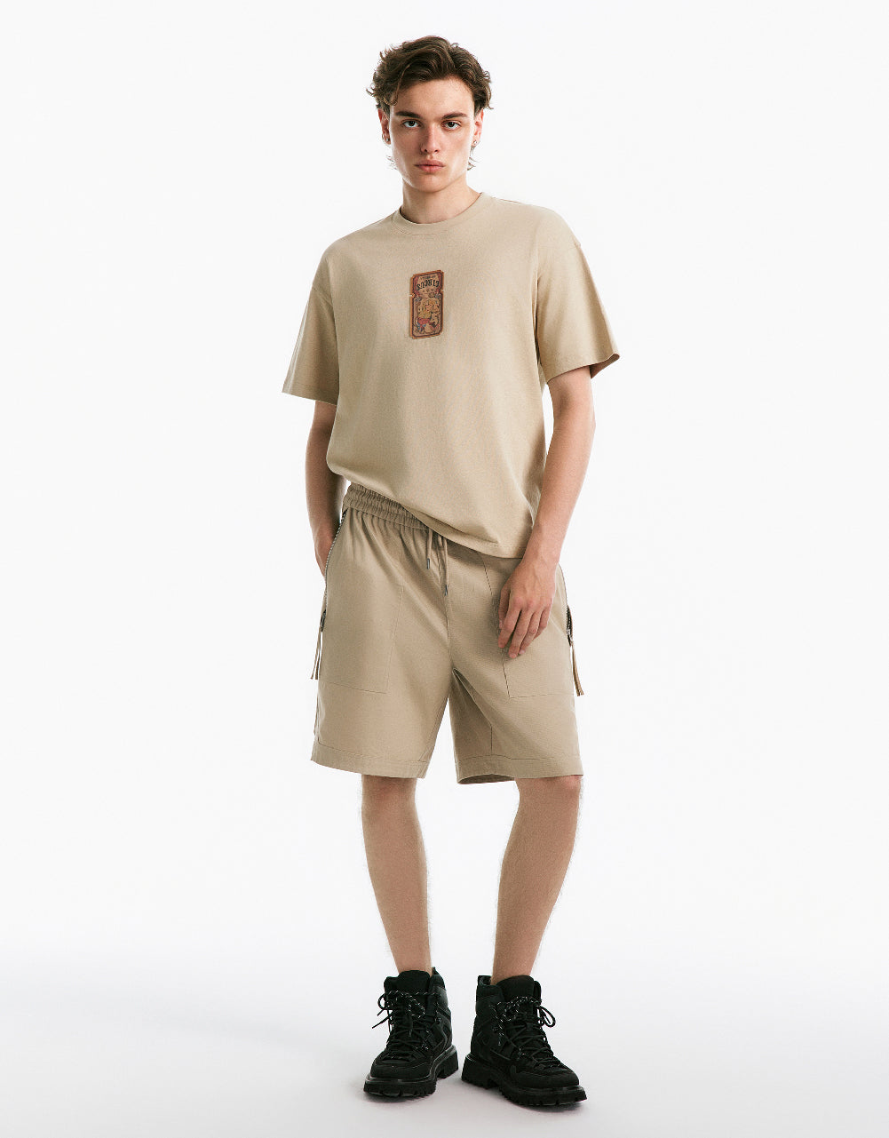 Drawstring Waist Shorts