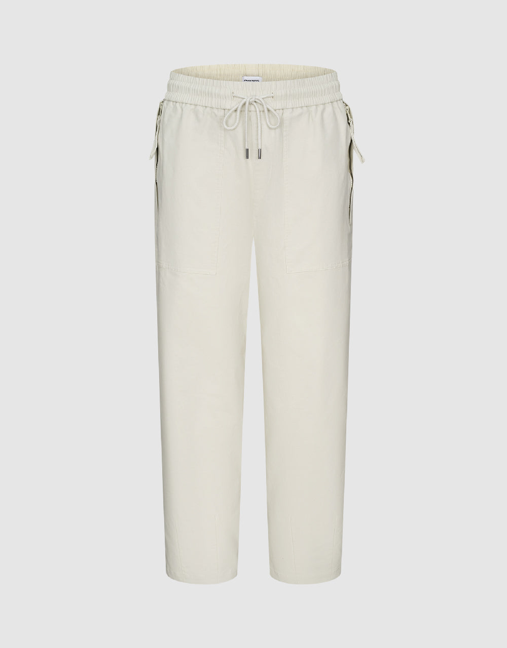 Drawstring Waist Straight Pants