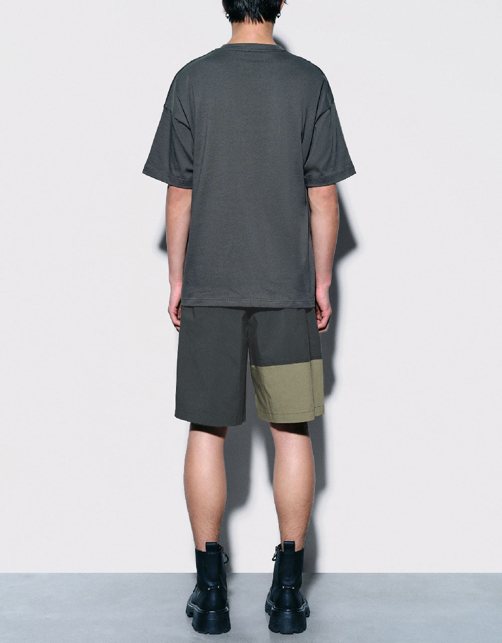 Colorblocks Drawstring Waist Shorts