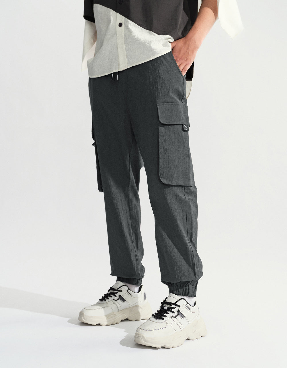 Drawstring Waist Jogger Pants