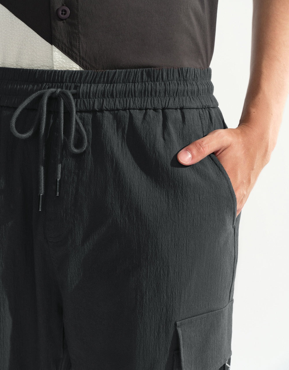 Drawstring Waist Jogger Pants