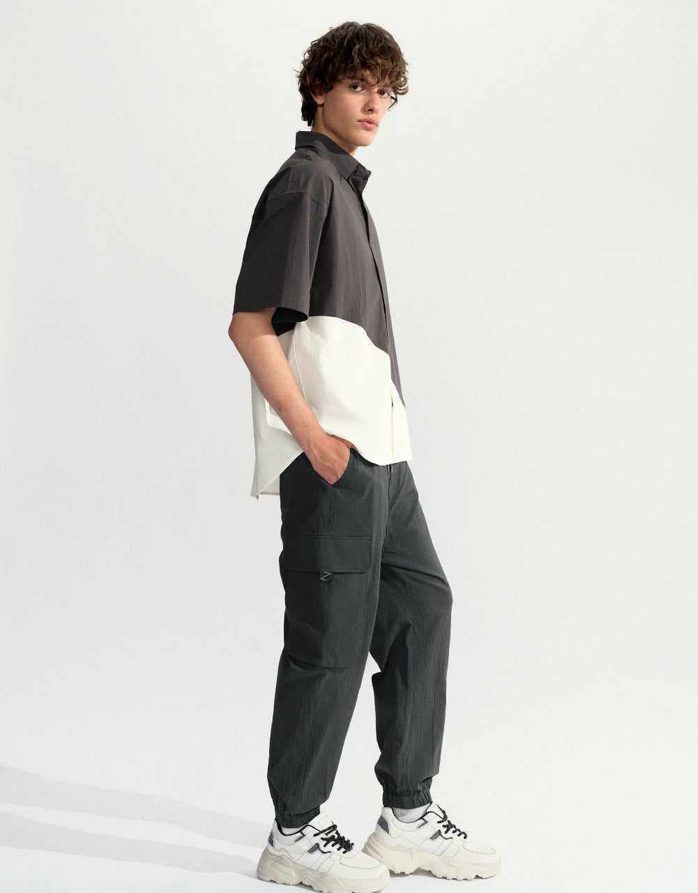Drawstring Waist Jogger Pants