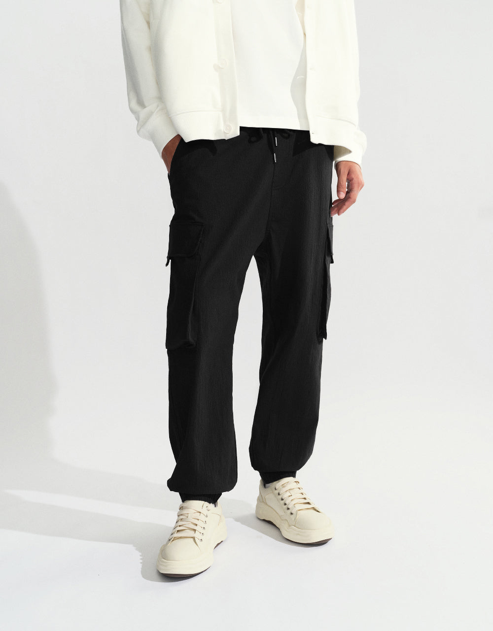 Drawstring Waist Jogger Pants