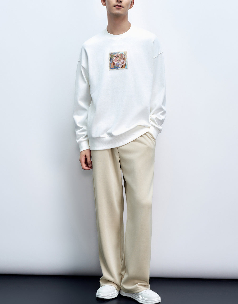 Drawstring Waist Straight Pants