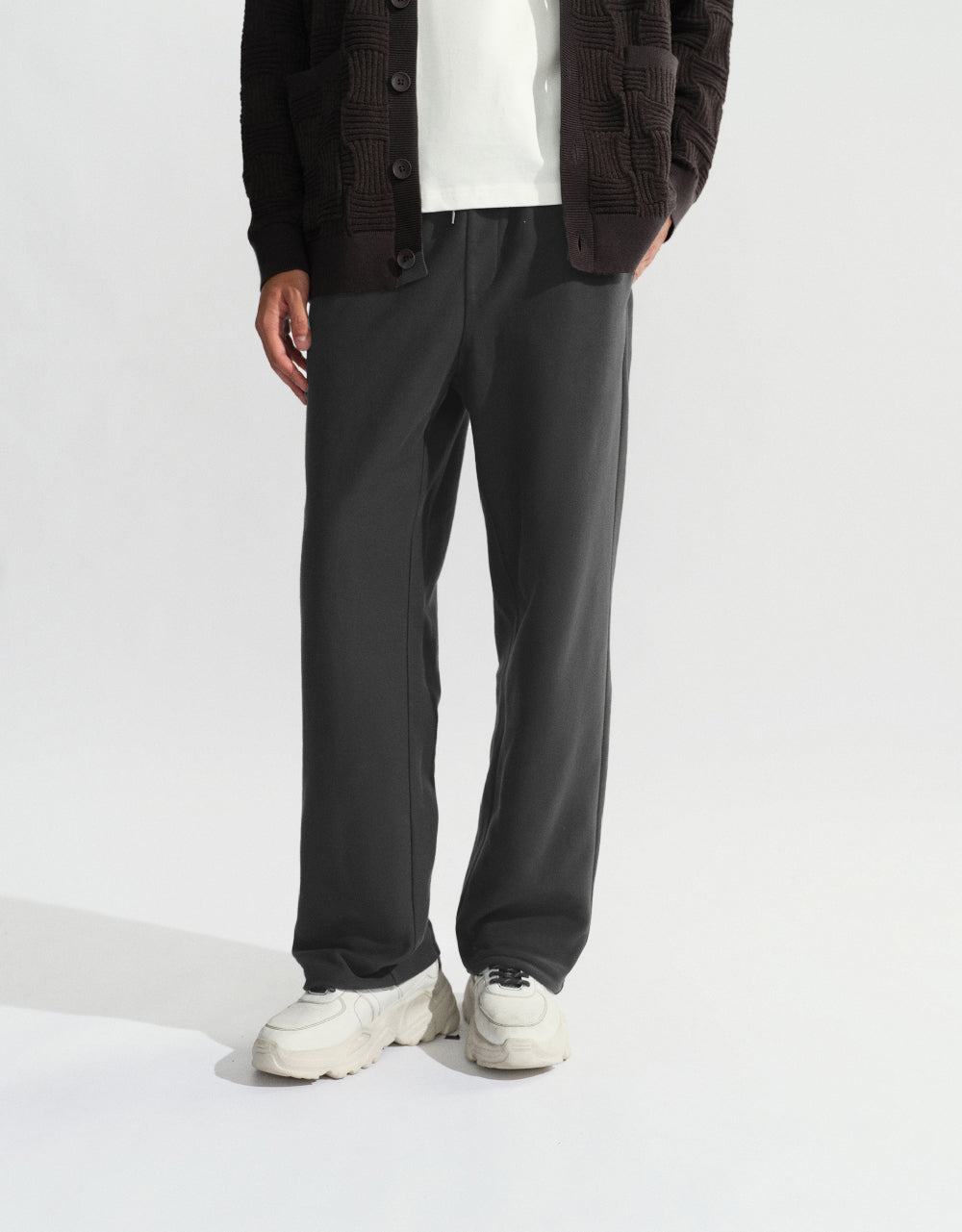 Drawstring Waist Straight Pants