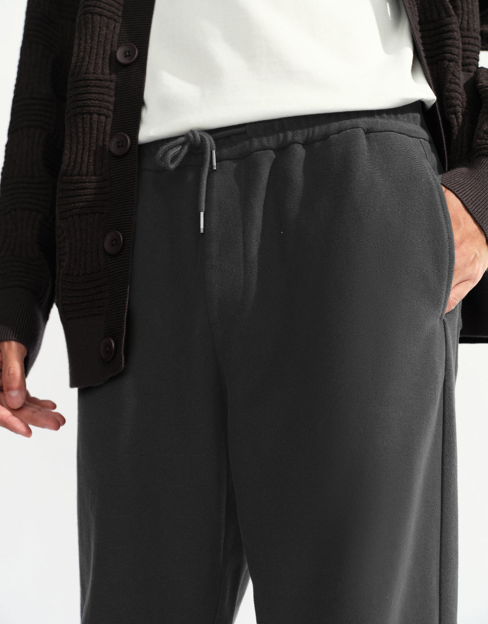 Drawstring Waist Straight Pants