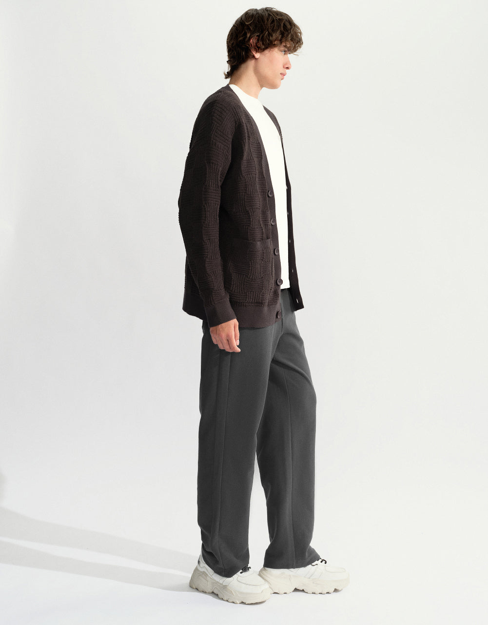 Drawstring Waist Straight Pants