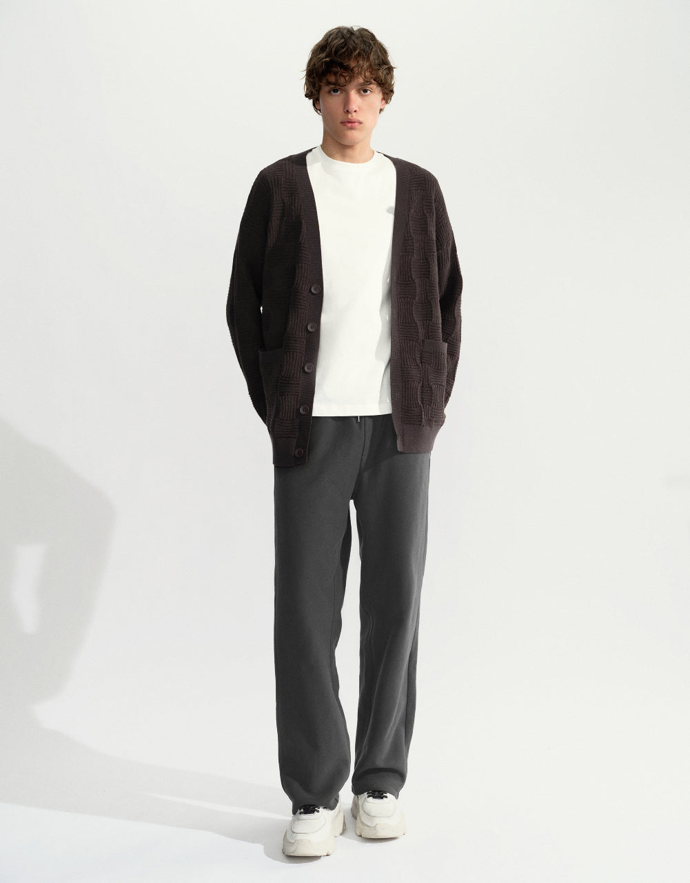 Drawstring Waist Straight Pants