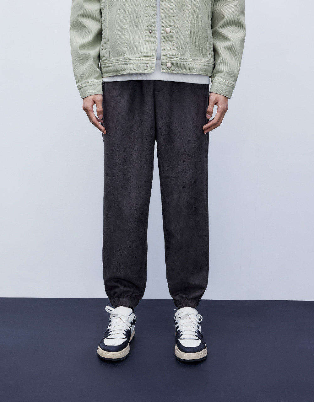 Drawstring Waist Knitted Jogger Pants
