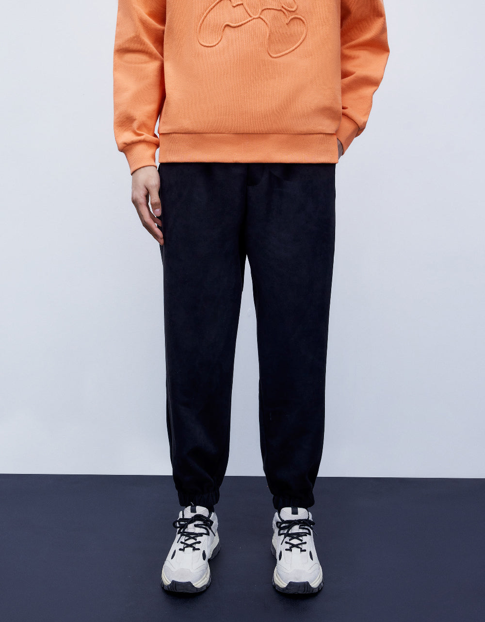Drawstring Waist Knitted Jogger Pants
