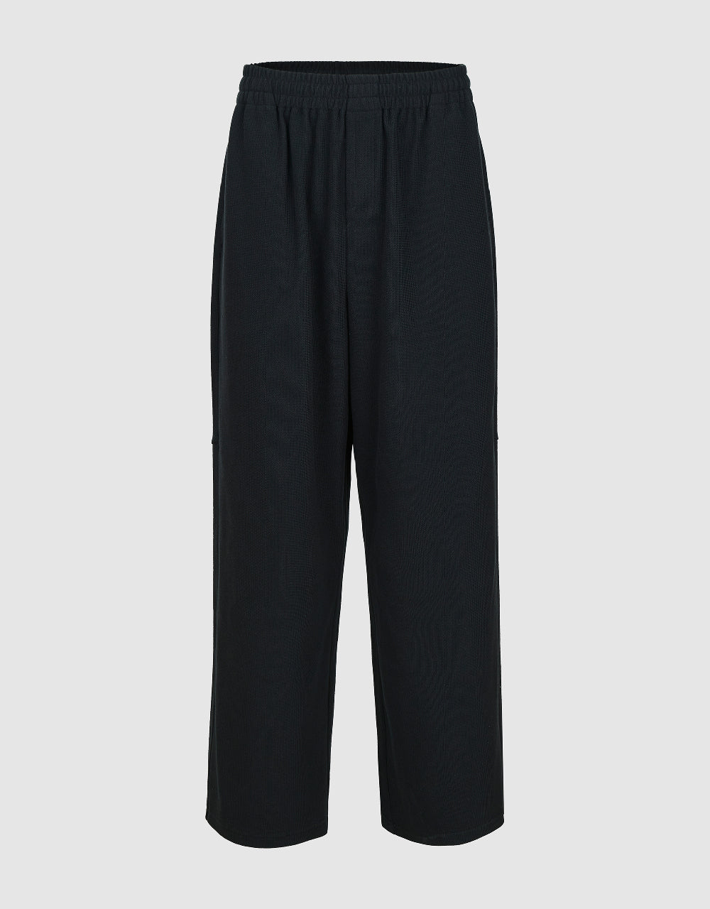 Elastic Waist Knitted Wide-Leg Pants