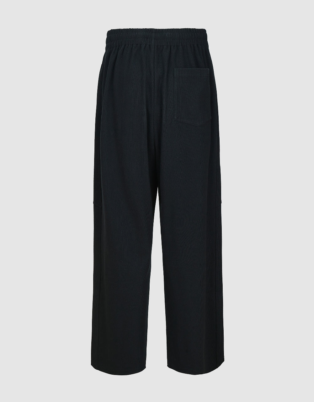 Elastic Waist Knitted Wide-Leg Pants