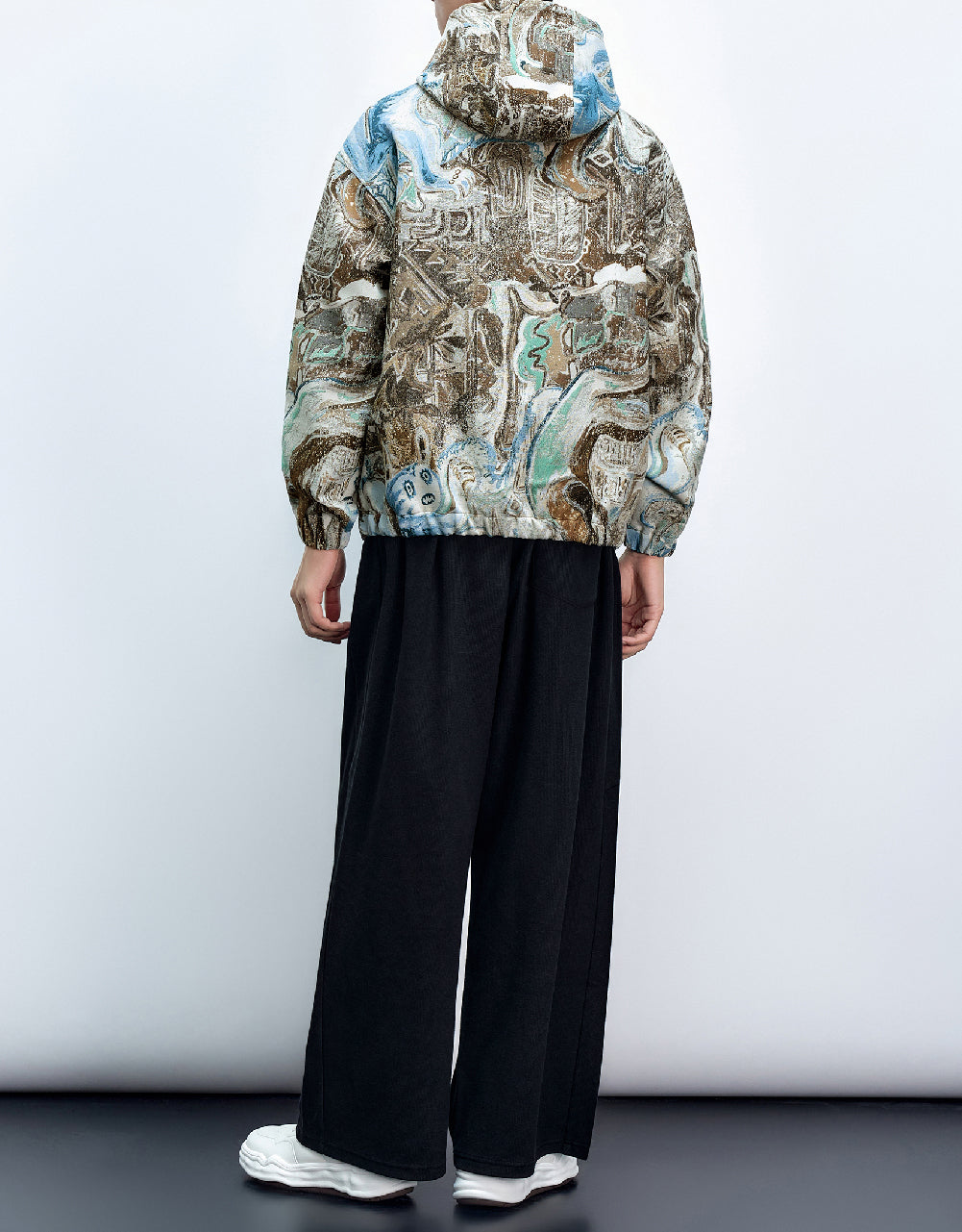 Elastic Waist Knitted Wide-Leg Pants