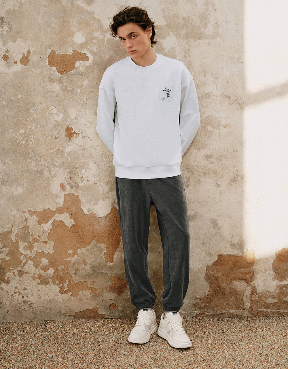 Drawstring Waist Knitted Jogger Pants