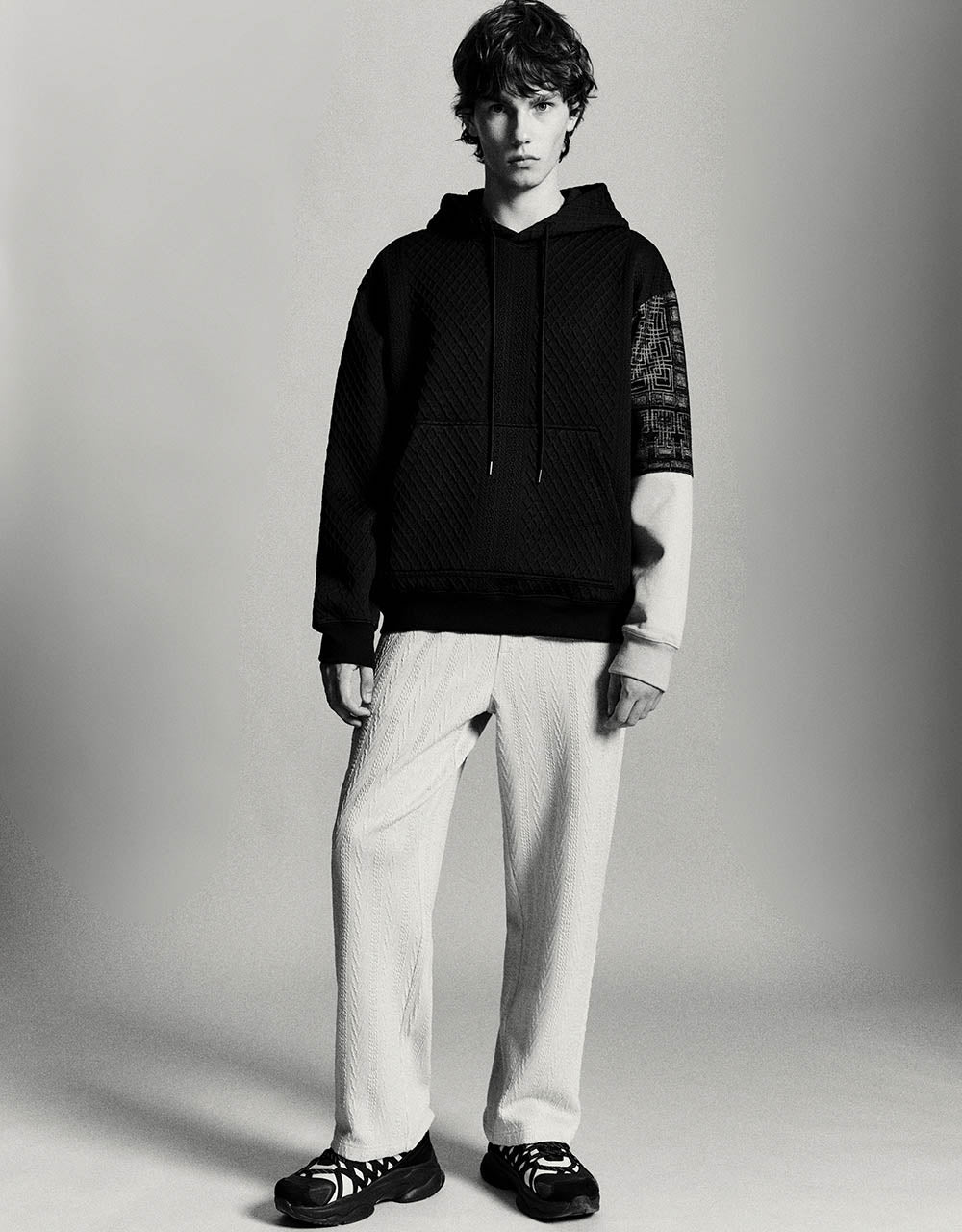Drawstring Waist Knitted Straight Pants