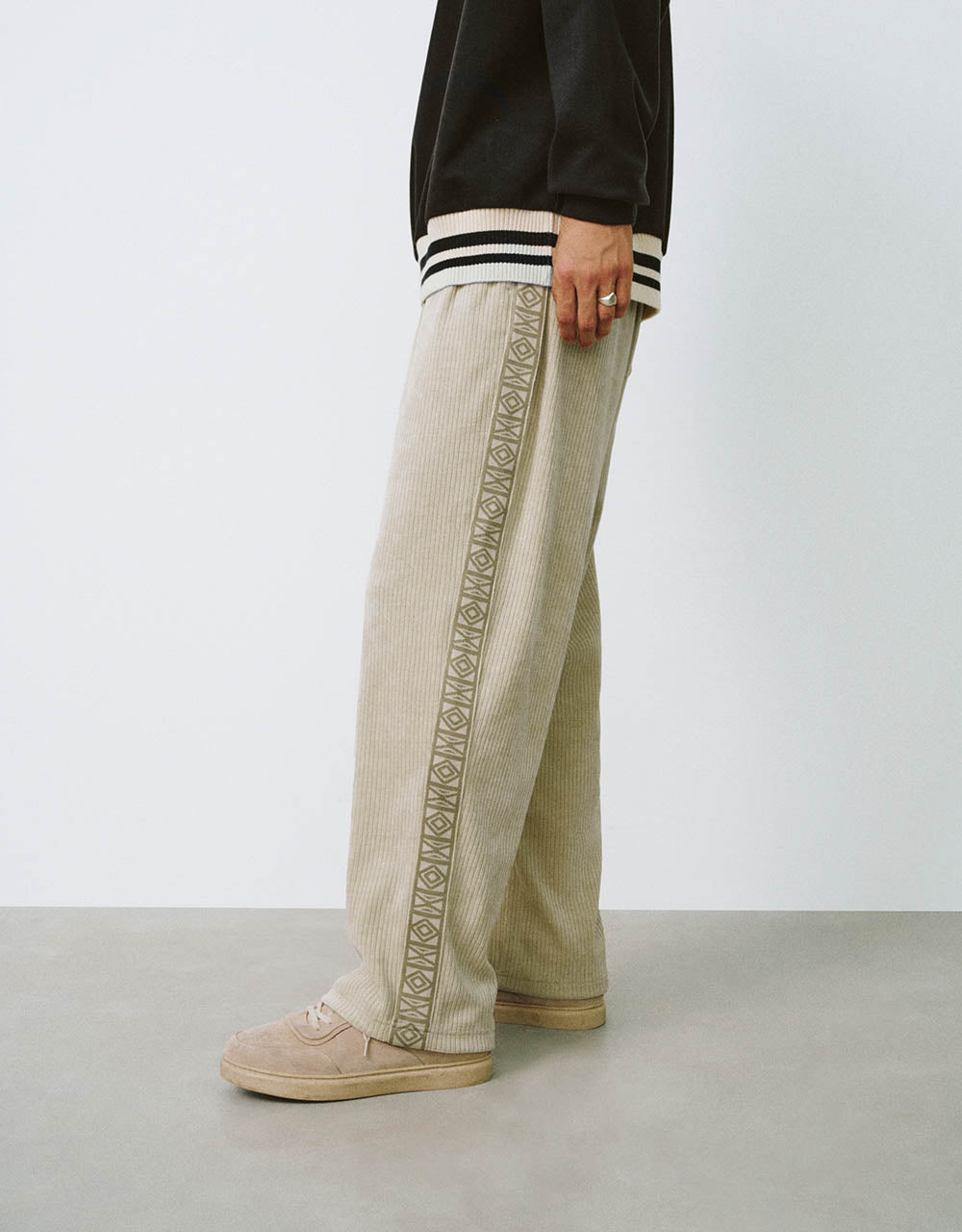 Drawstring Waist Straight Pants
