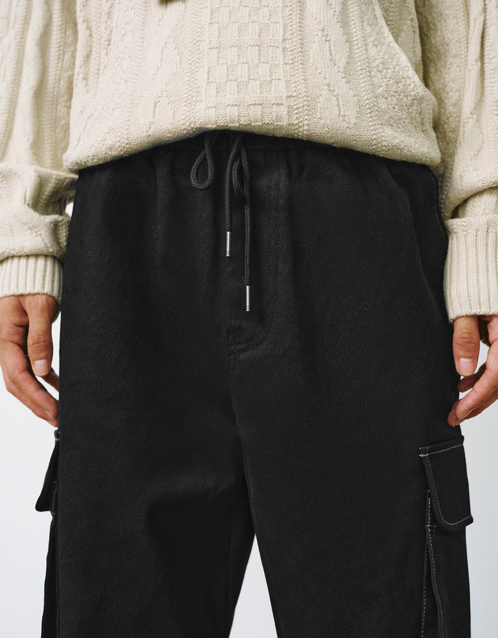 Drawstring Waist Jogger Pants