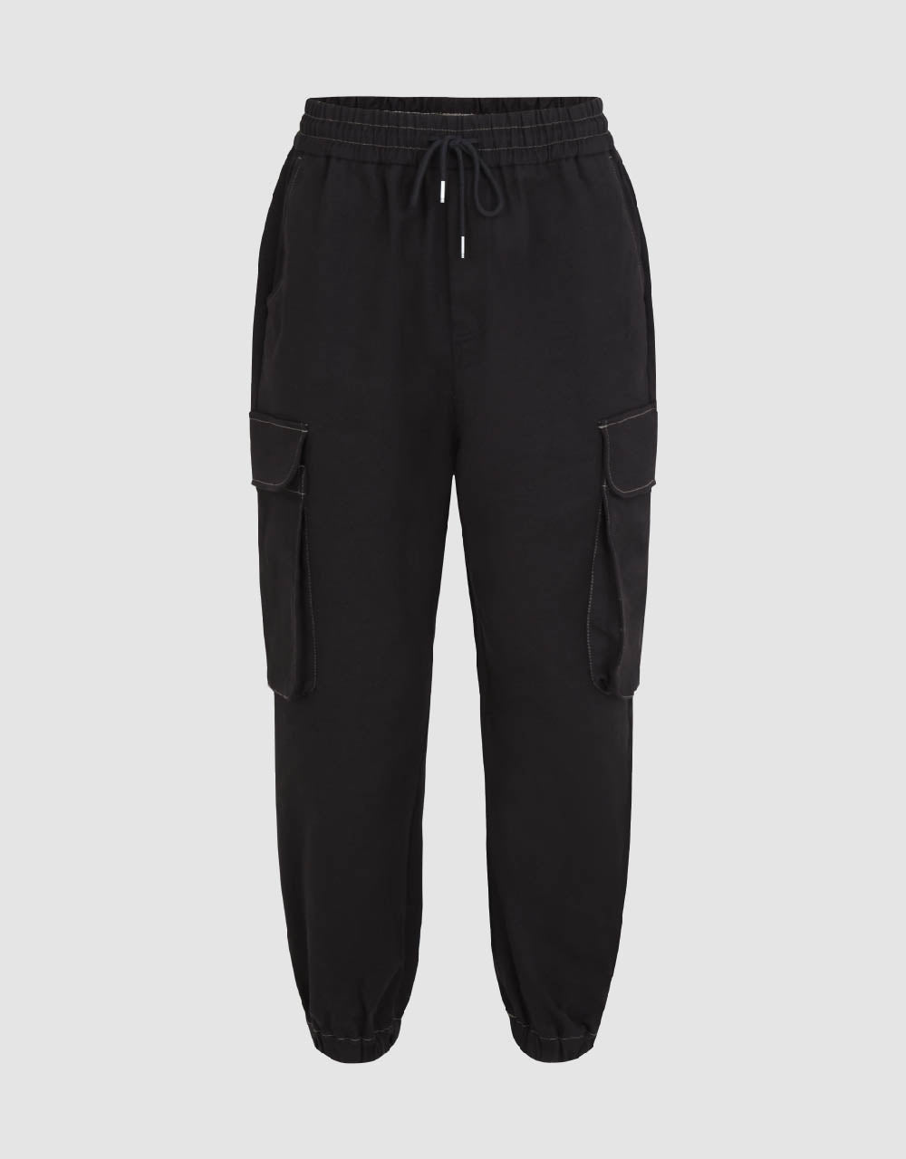 Drawstring Waist Jogger Pants