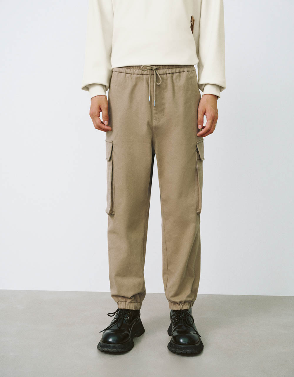 Drawstring Waist Jogger Pants