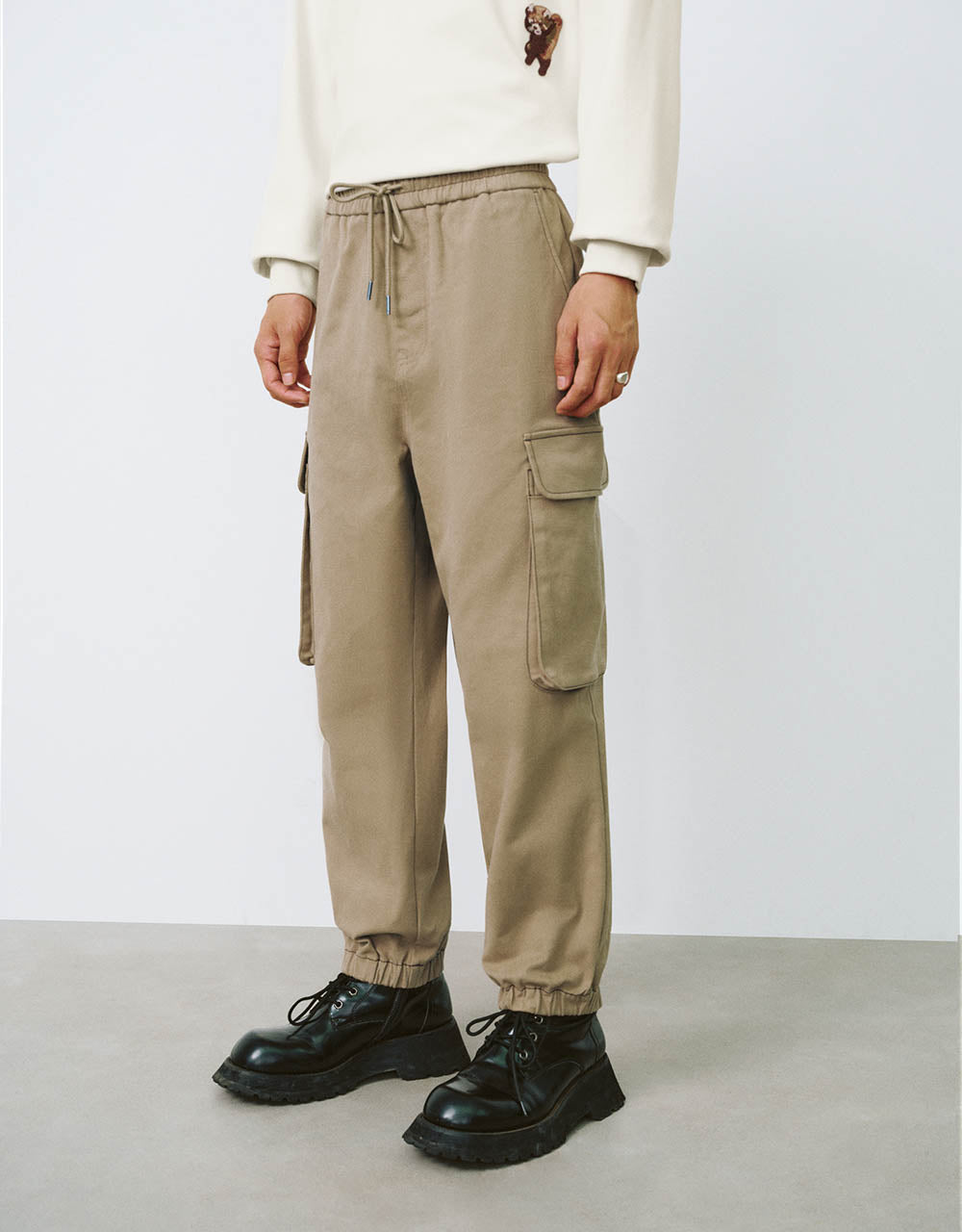 Drawstring Waist Jogger Pants