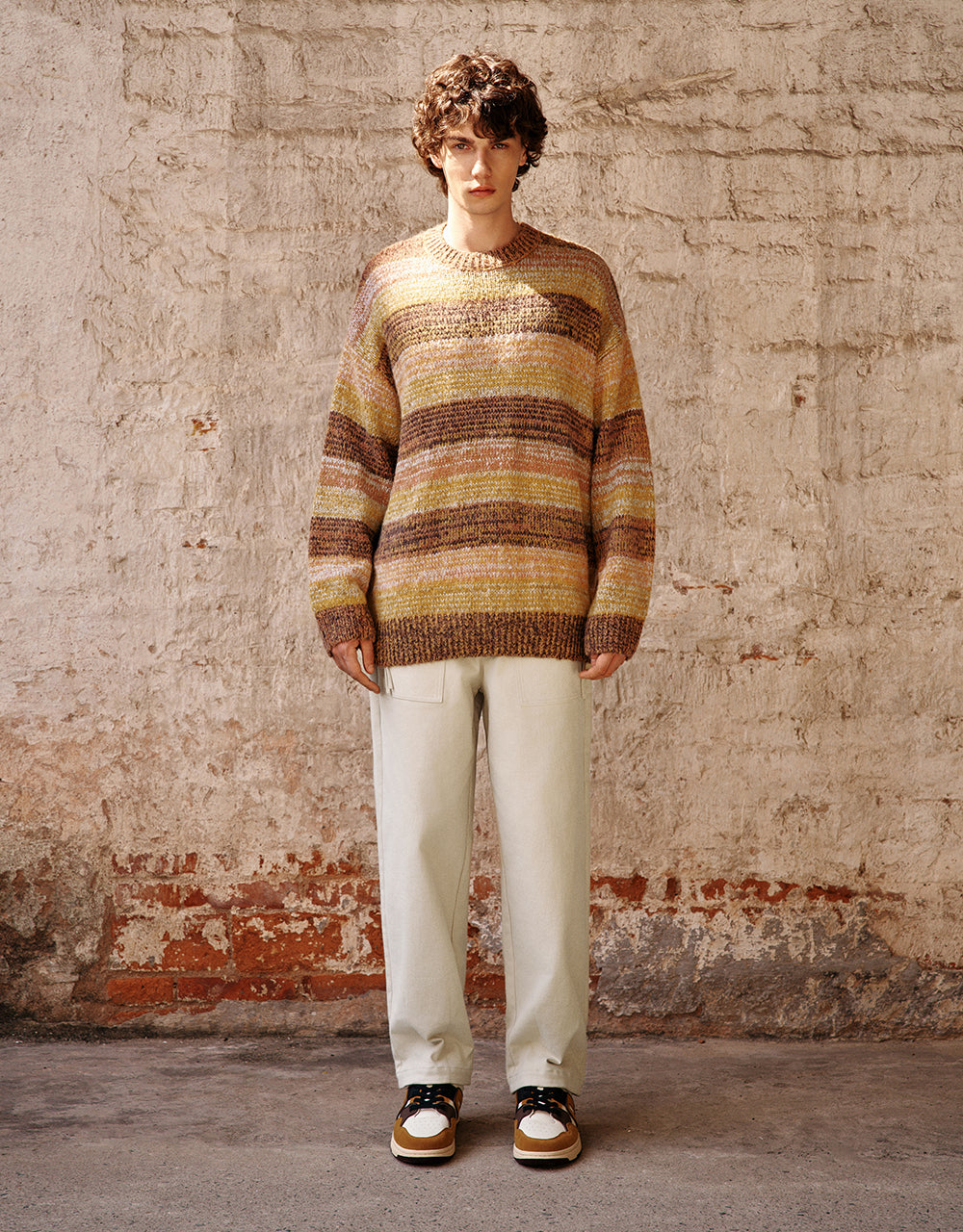 Drawstring Waist Straight Pants